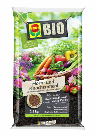 COMPO BIO Horn- und Knochenmehl 2,5 kg | Dünger