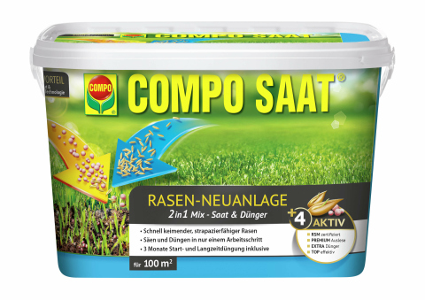 COMPO Rasen-Neuanlage-Mix Samen & Dünger 2,2 kg