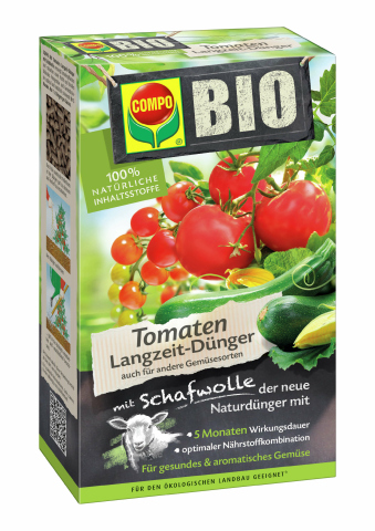 COMPO Bio Tomaten Dünger mit Schafwolle 750g