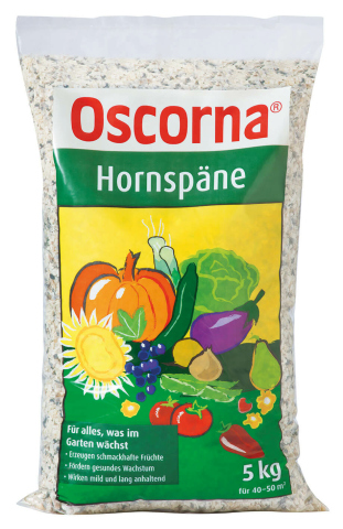 OSCORNA Hornspäne 5 kg | Stickstoffdünger
