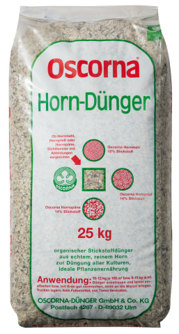 OSCORNA Hornspäne grob 25 kg | Stickstoffdünger