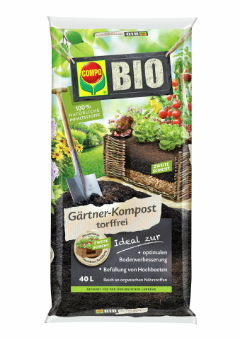 COMPO Bio Gärtner-Kompost 40 L | torffrei