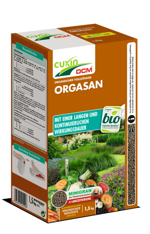 CUXIN DCM Orgasan 1,5 kg | Organischer Volldünger Minigran