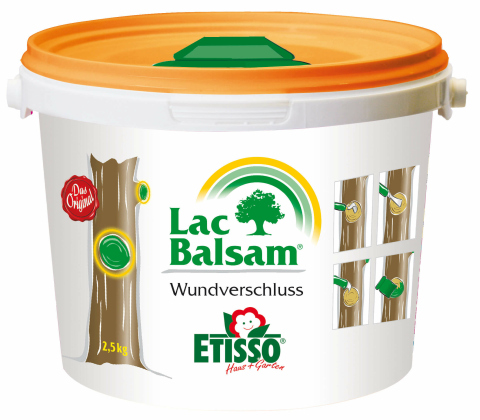 Compo Lac Balsam 1 Kg Wundverschluss im Eimer Obstbäume mit Bürste